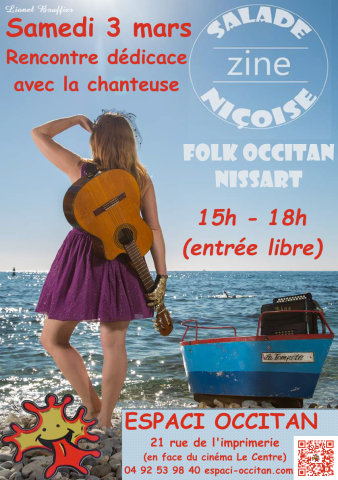 La chanteuse occitane Zine à Gap Rencontre avec la chanteuse occitane Zine à Gap